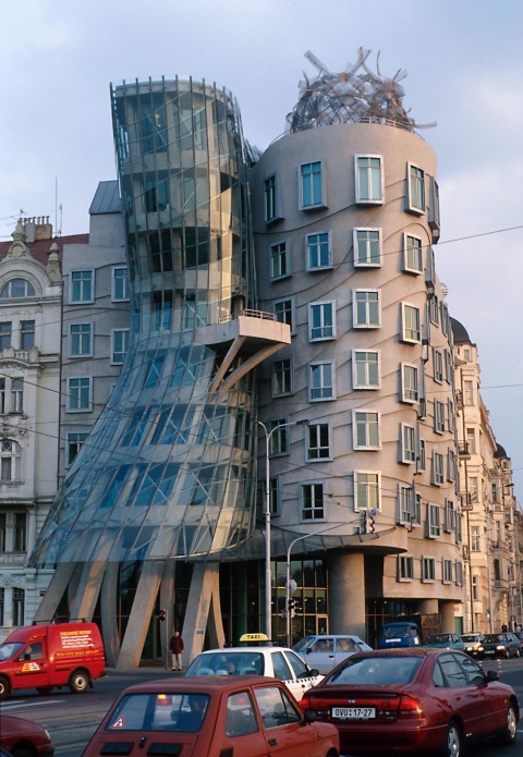 Dutch National Insurance Company building in Prague, Czech Republic, nicknamed 