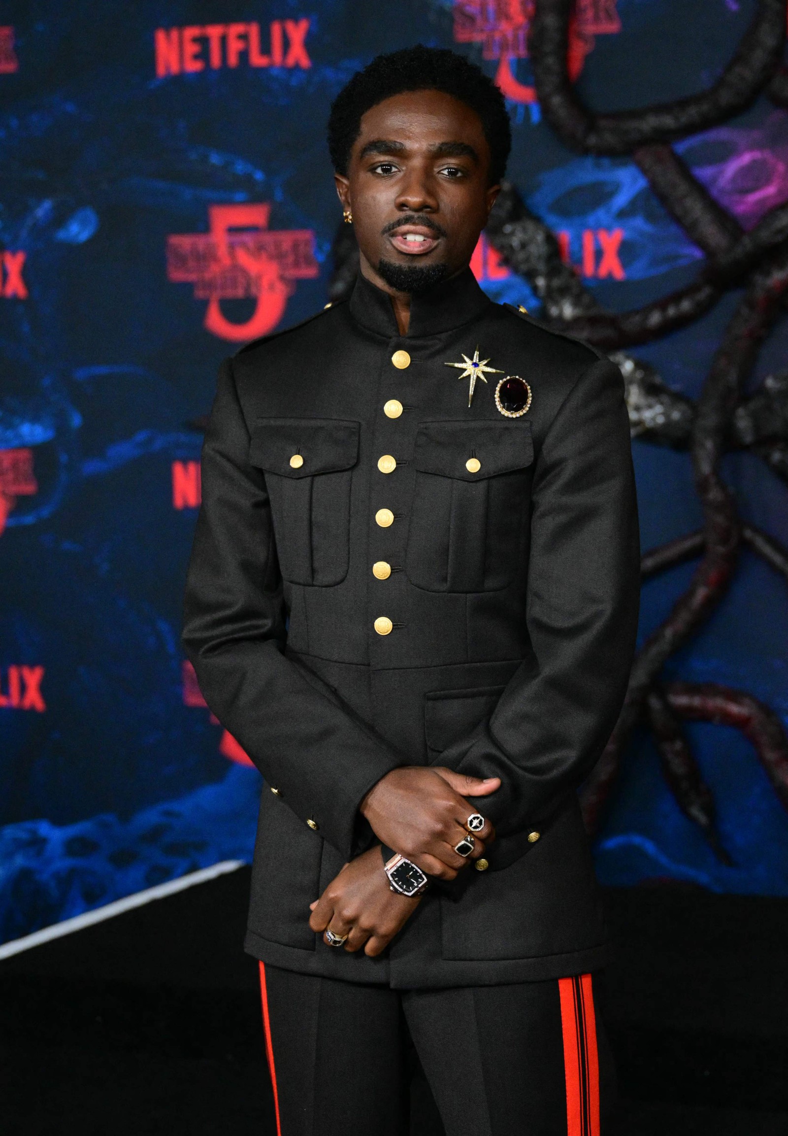 Caleb McLaughlin, Lucas in Stranger Things — Photo: Frederic J. Brown / AFP