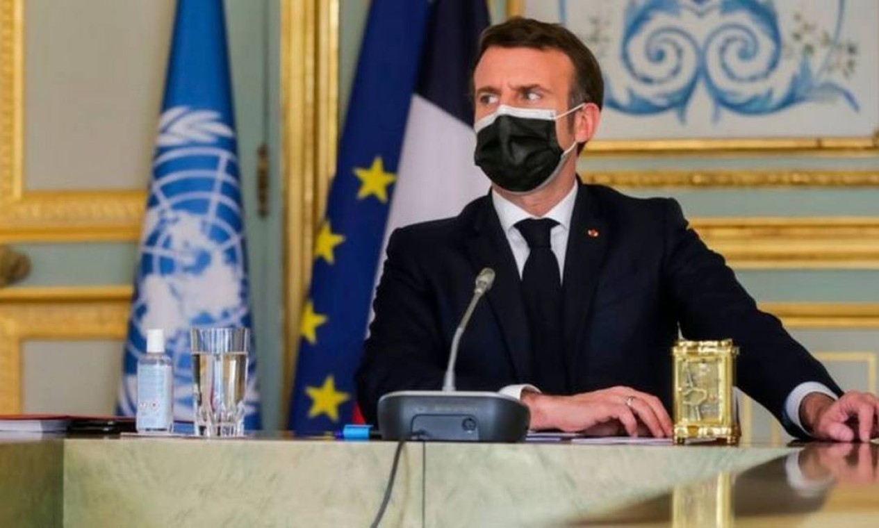 Presidente francês, Emmanuel Macron, recebeu o imunizante em maio de 2021 — Foto: Getty Images