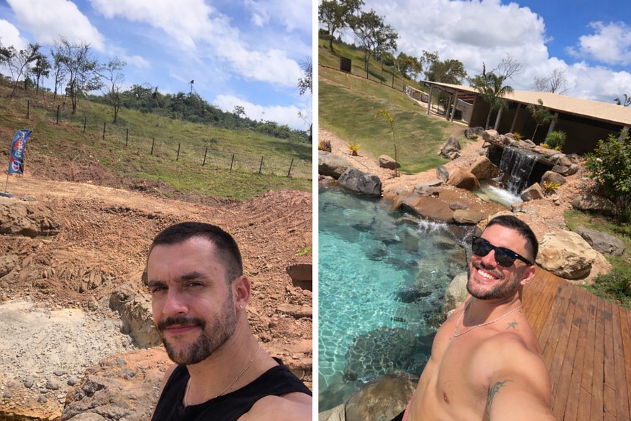 Arthur Picoli antes e depois da obra