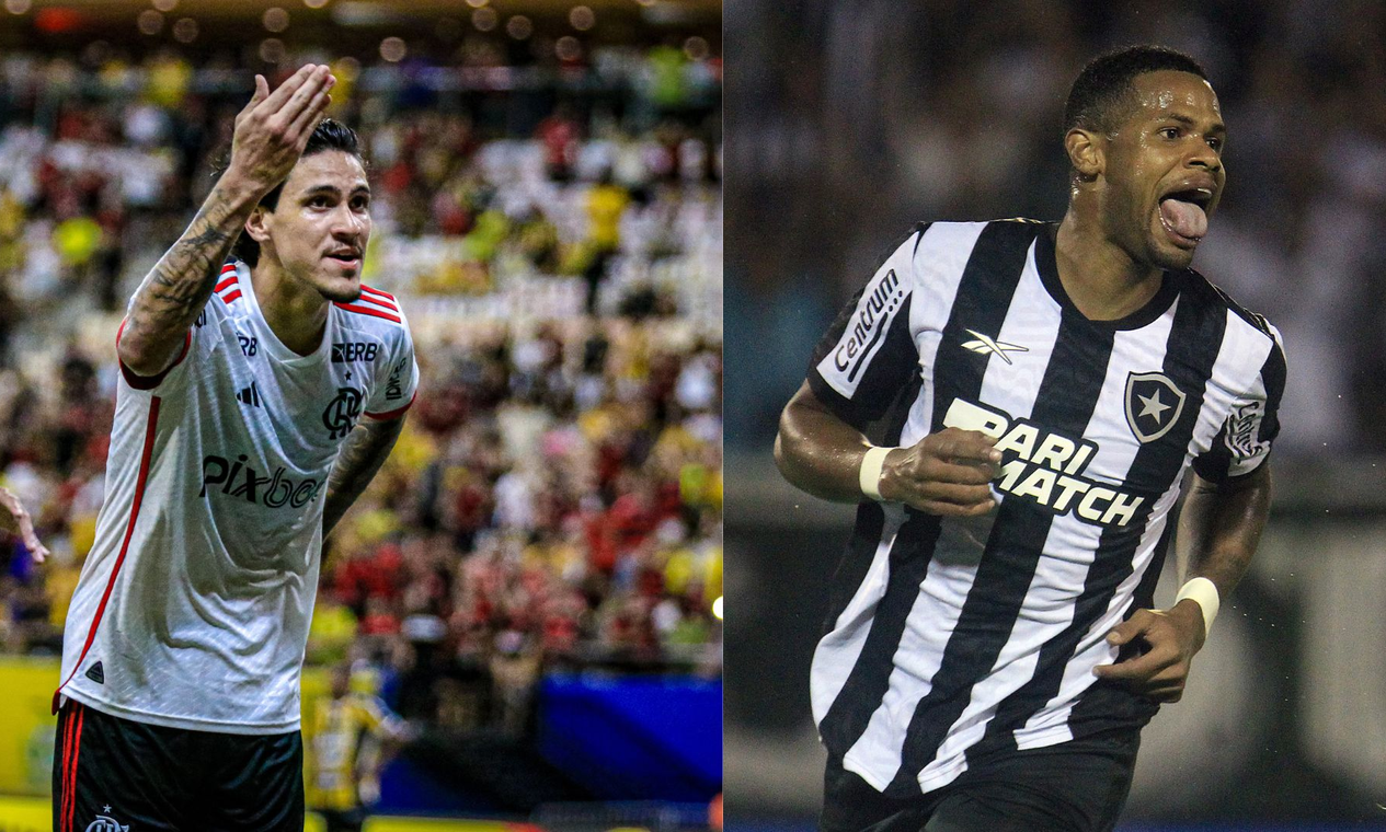 Pedro, do Flamengo, e Júnior Santos, do Botafogo, se consolidam entre os maiores artilheiros do Brasil em 2024
