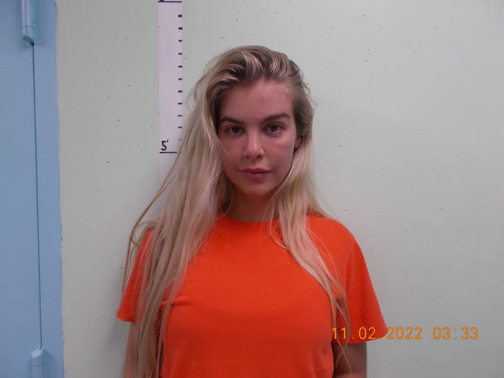 Katiuscia Torres: presa no último dia 2 de novembro, nos EUA — Foto: Reprodução / Franklin County