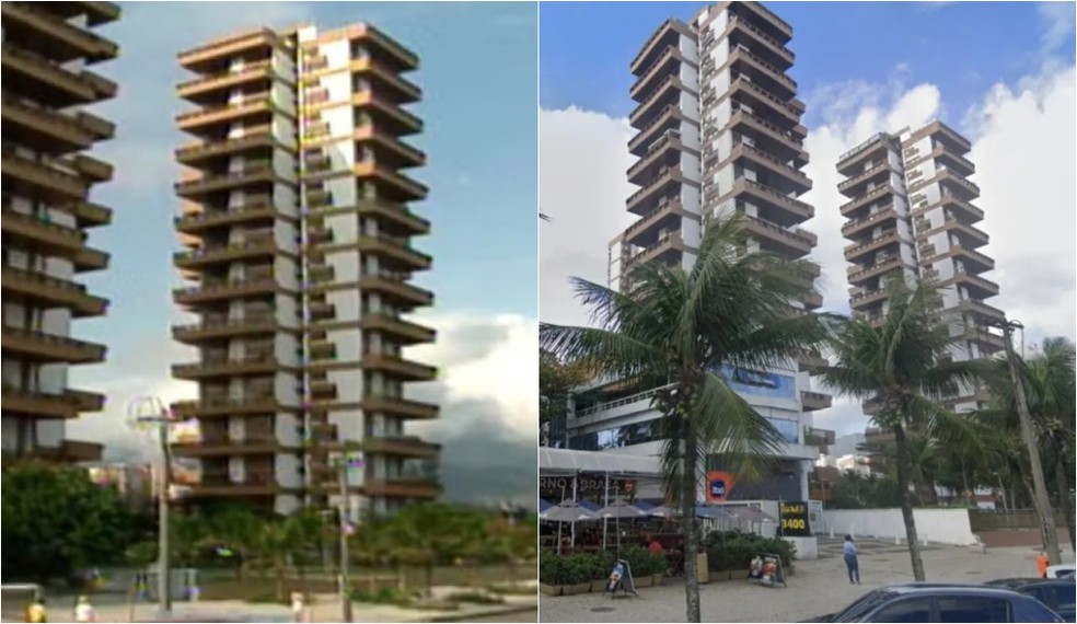 Apartamento da Diná em'A viagem' — Foto: Reprodução/Globo e Reprodução