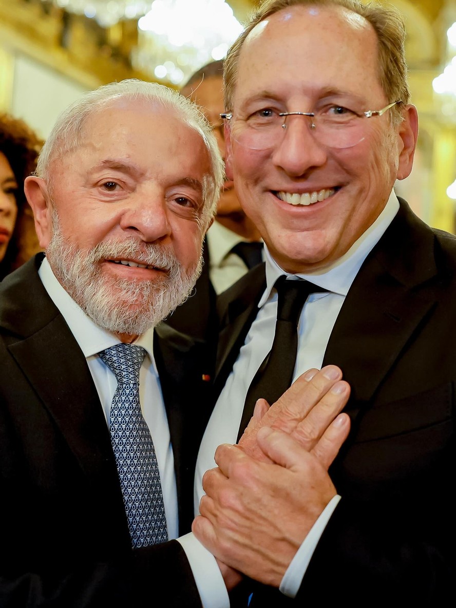 Lula e John Textor em Paris