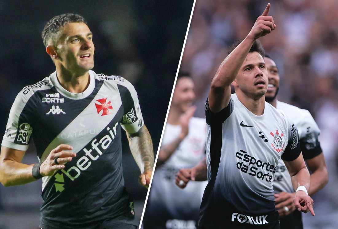 Vasco x Corinthians: quais jogadores têm mais chance de fazer gol no jogo do Brasileirão? Veja análise