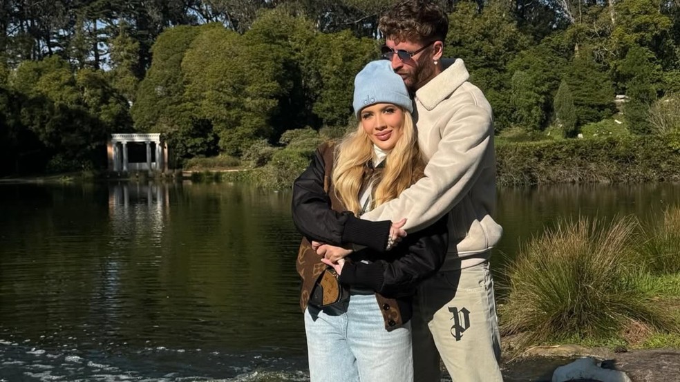 Karoline Lima e Léo Pereira — Foto: Reprodução Instagram