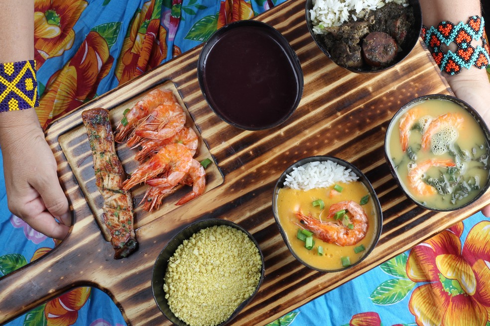 Menu degustação do Pescados na Brasa — Foto: Divulgação