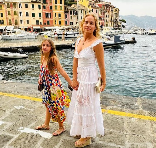 Angélica com a caçula, Eva, na Itália — Foto: Reprodução/Instagram