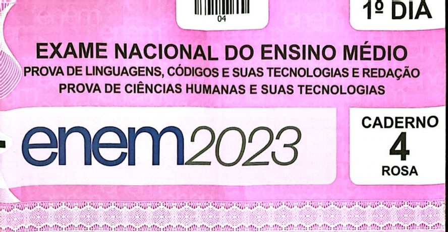 Questão 1 prova rosa Enem 2023 - Brasil Escola