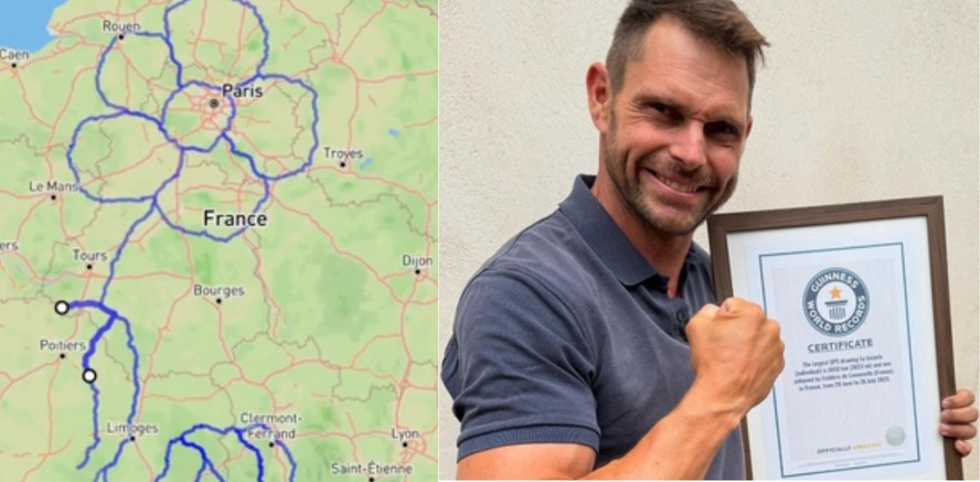 Ciclista percorreu 5.750 quilômetros em 37 dias