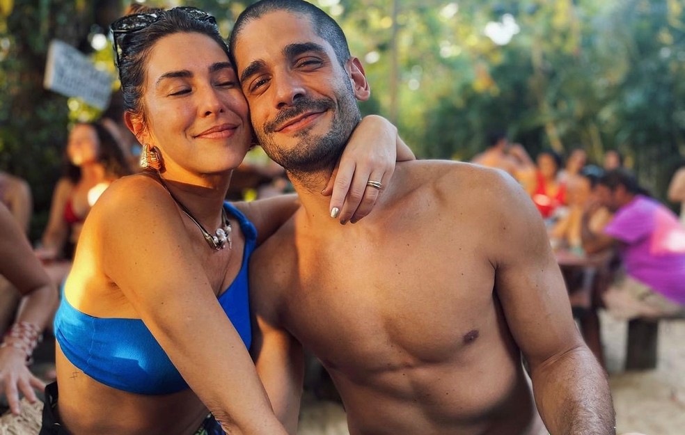 Fernanda Paes Leme e Victor Sampaio — Foto: Reprodução