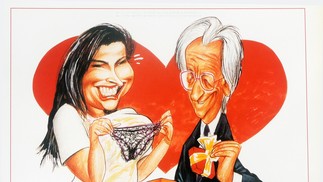 Incidente no Sambódromo: Itamar Franco e a modelo Lilian Ramos — Foto: Chico Caruso