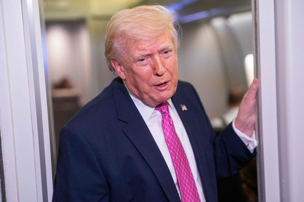 O presidente dos EUA, Donald Trump — Foto: Nathan Howard/AFP