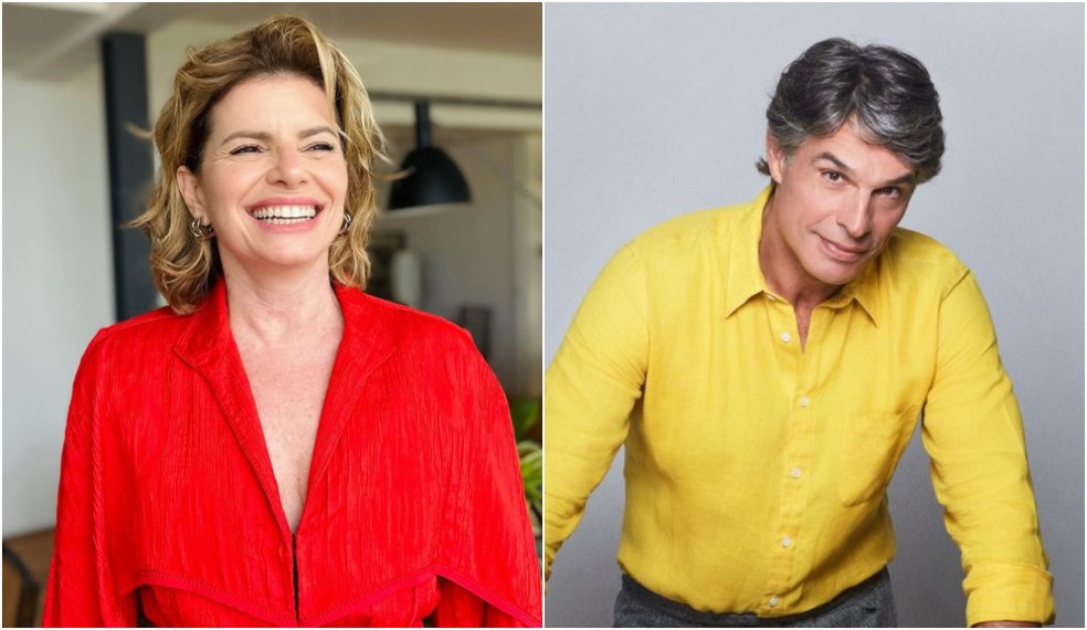 Debora Bloch e Olivier Anquier — Foto: Reprodução/Instagram e Divulgação