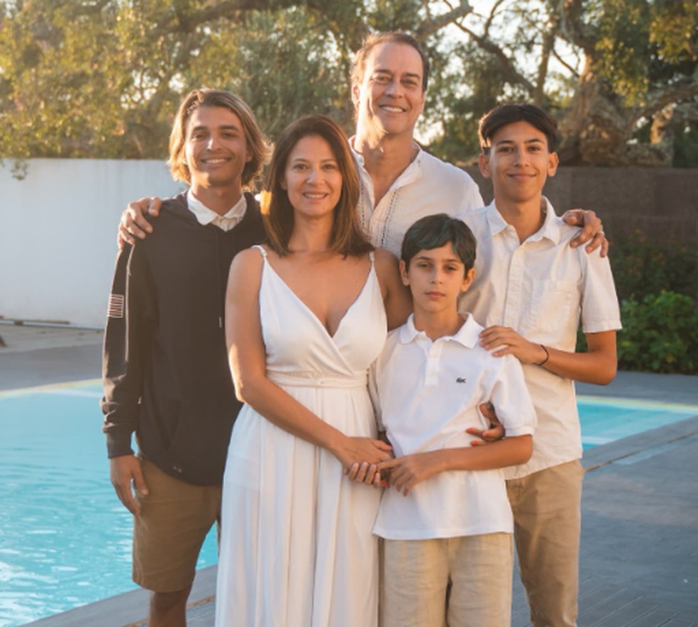 Marcello Antony com a família em 2021 — Foto: Reprodução/Instagram