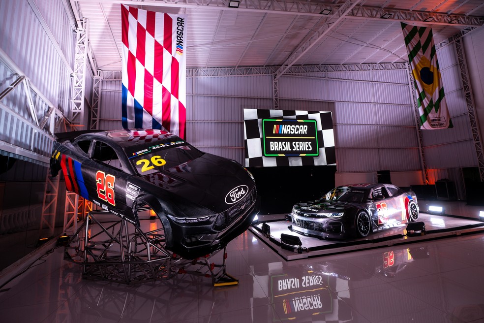 Rise 26, carro da Nascar Brasil para a temporada 2026 — Foto: Divulgação/Nascar Brasil
