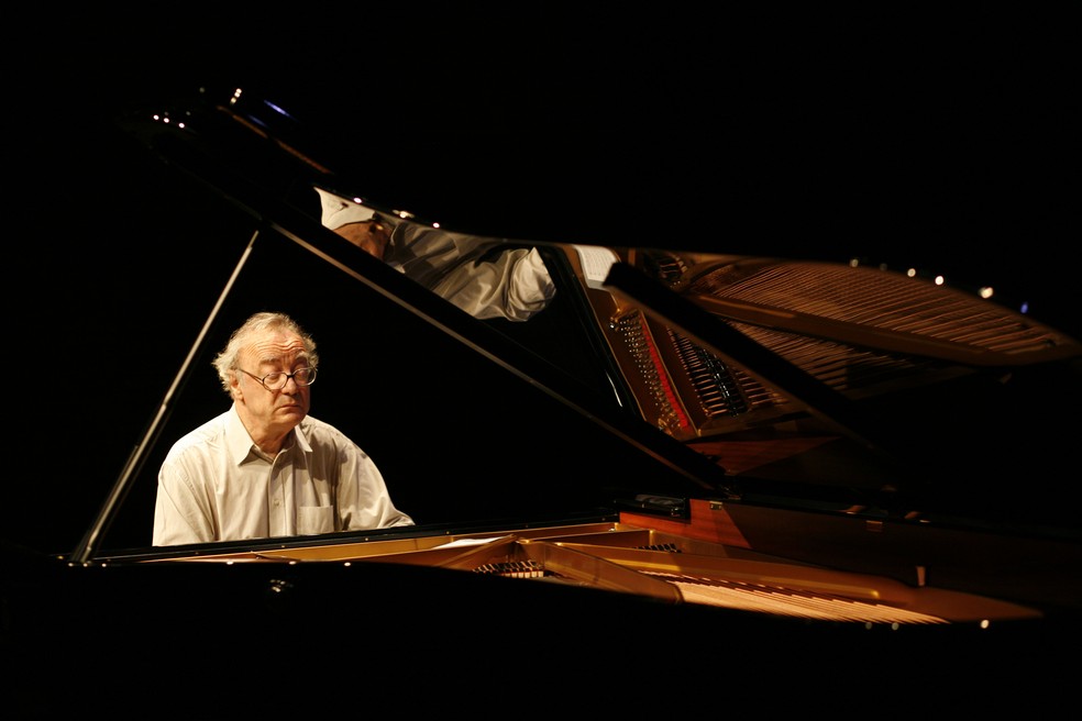 Alfred Brendel durante um ensaio, em junho de 2007 — Foto: Jonathan Player/The New York Times