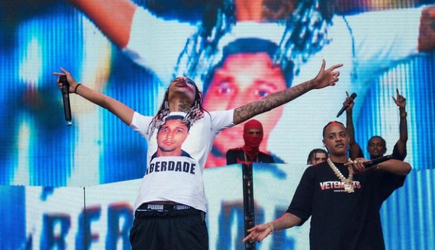 Quem é Marcinho VP, pai de Oruam exibido em camiseta pelo rapper durante show no Lollapalooza