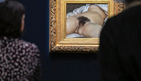 Artista joga tinta no quadro 'A Origem do Mundo' na França