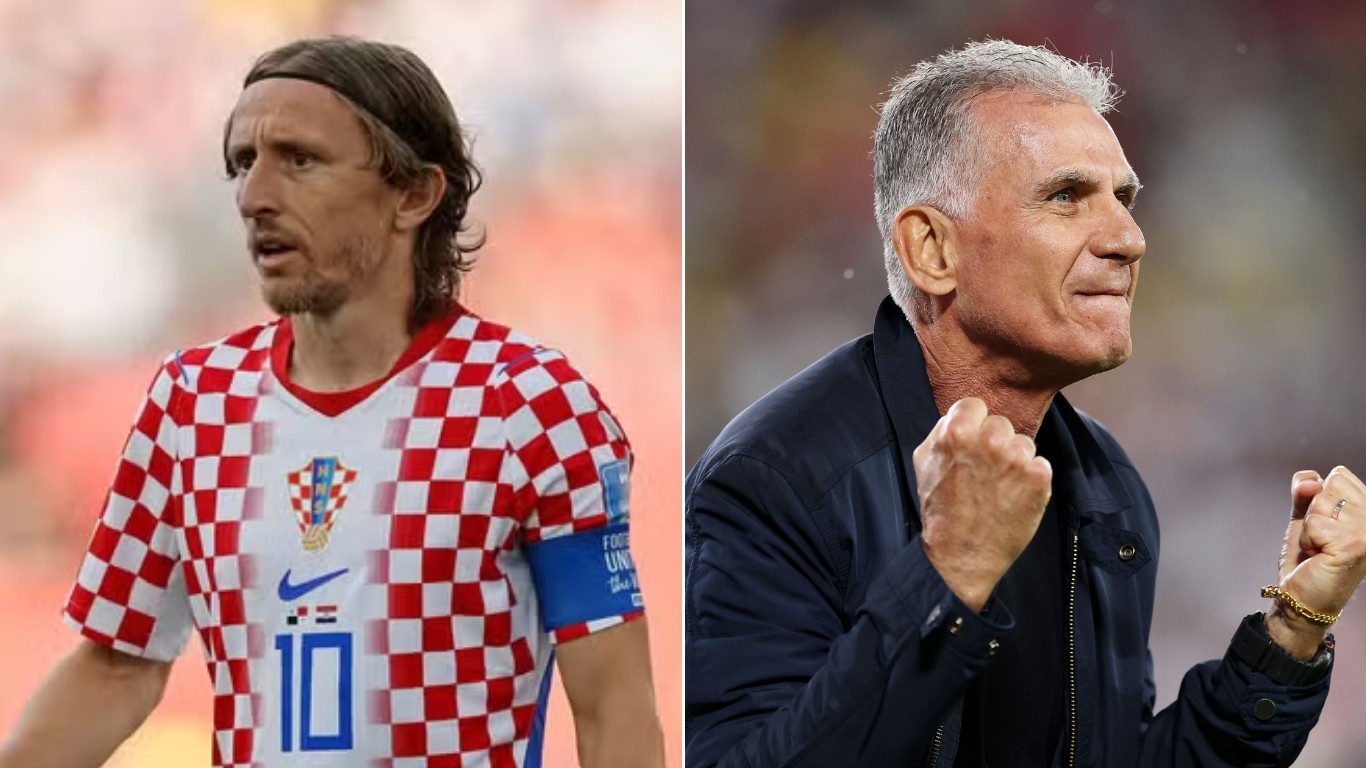Modric e Carlos Queiroz colocam dez Copas do Mundo em campo no duelo entre Croácia e Gana