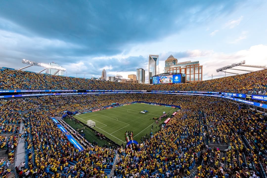 Bank of America Stadium, em Charlotte, Carolina do Norte — Foto: Reprodução