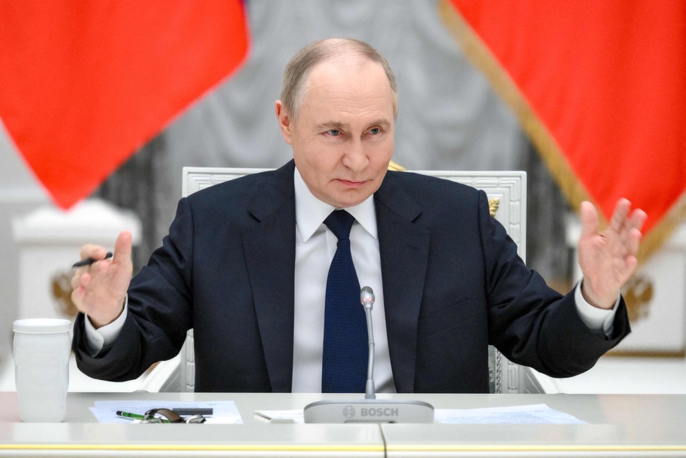 Presidente da Rússia, Vladimir Putin — Foto: Grigory SYSOYEV / POOL / AFP