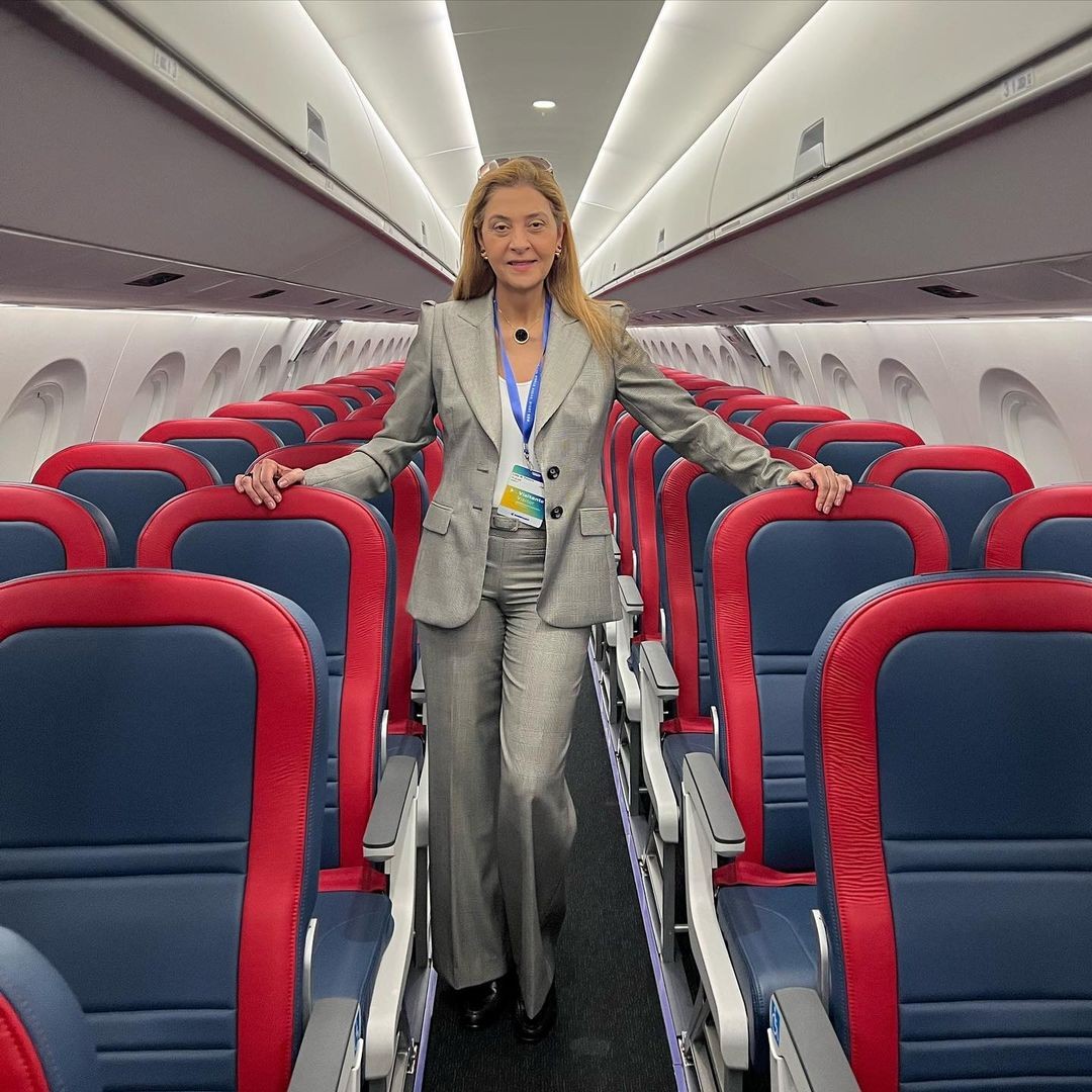 Conheça avião do Palmeiras comprado por Leila Pereira, presidente do clube — Foto: Reprodução Instagram