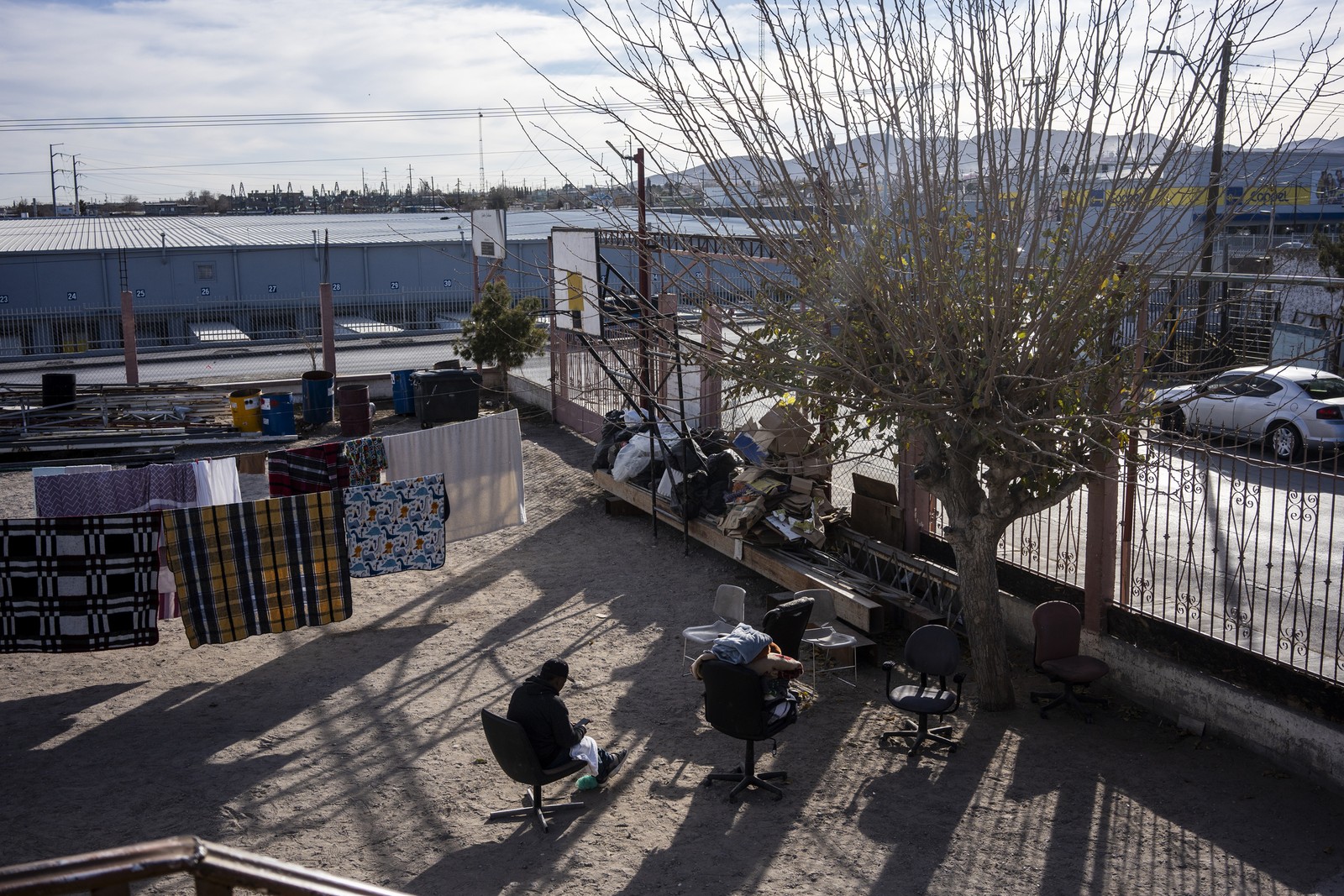 Shelter for migrants in Ciudad Juárez, Mexico, January 15, 2025; The country is preparing a reception center for thousands of American deportees — Photo: Cesar Rodriguez/The New York Times