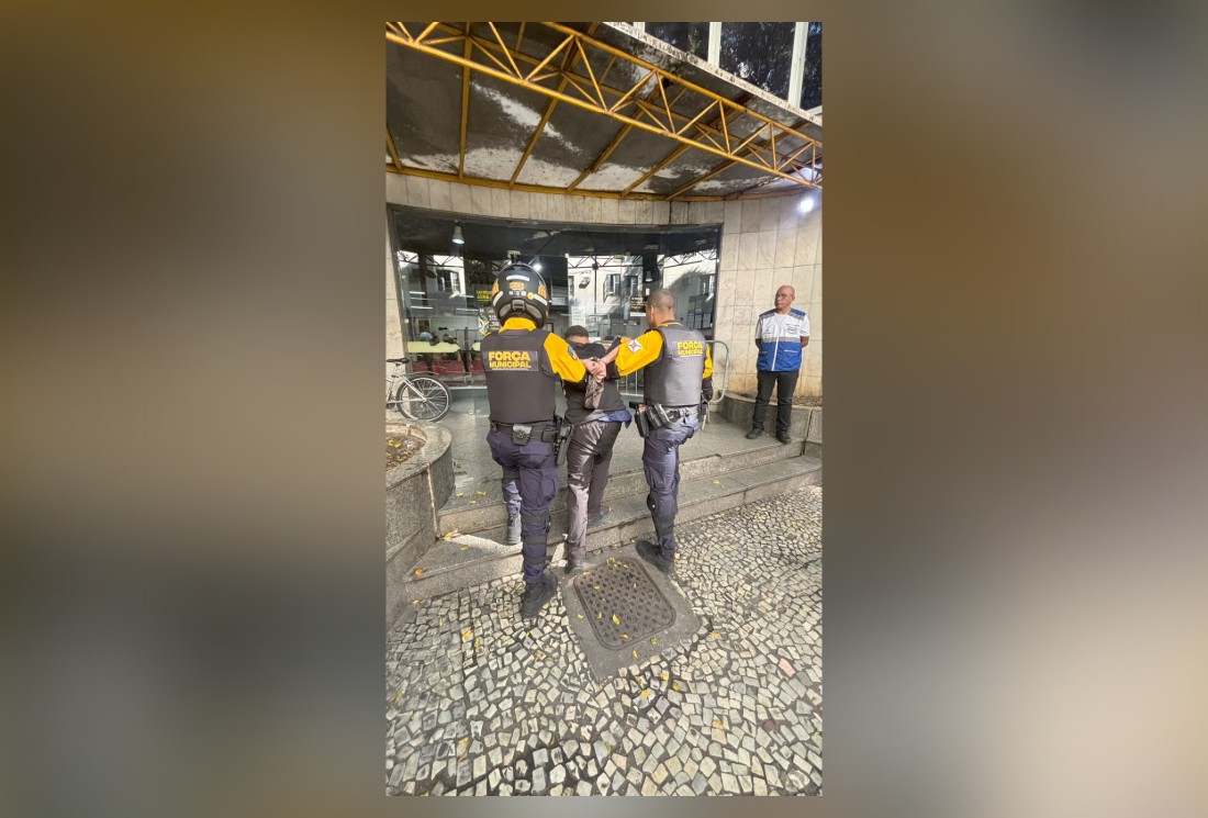 Força Municipal prende homem que engoliu colar furtado na região central do Rio
