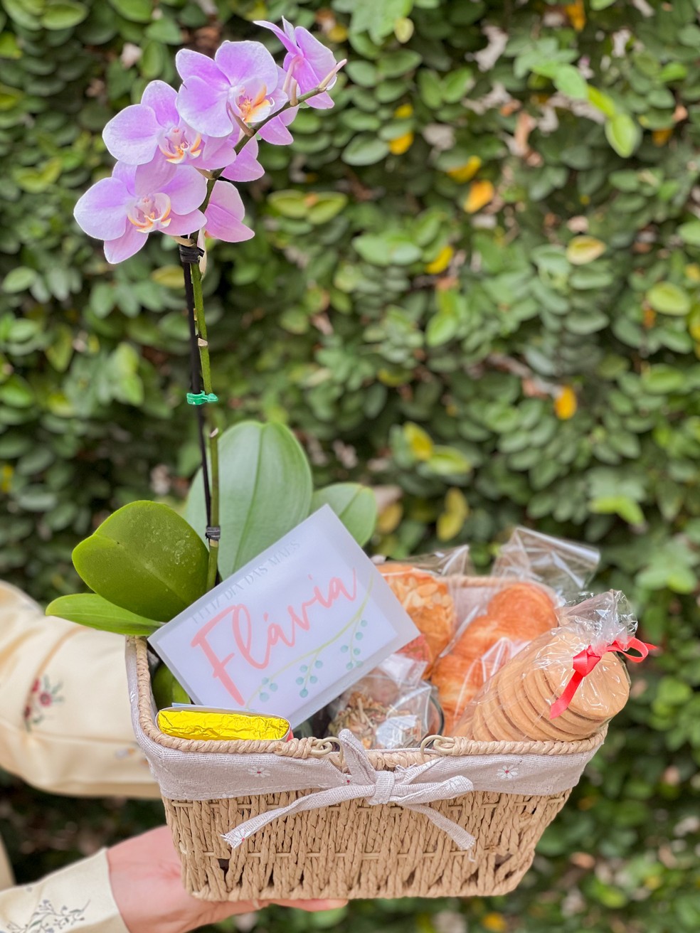 A cesta carinho da Que Doce! — Foto: Divulgação