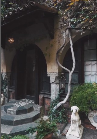 Detalhes da Casa degli Atellani, onde Da Vinci tinha vinhedo no quintal — Foto: Reprodução/Instagram