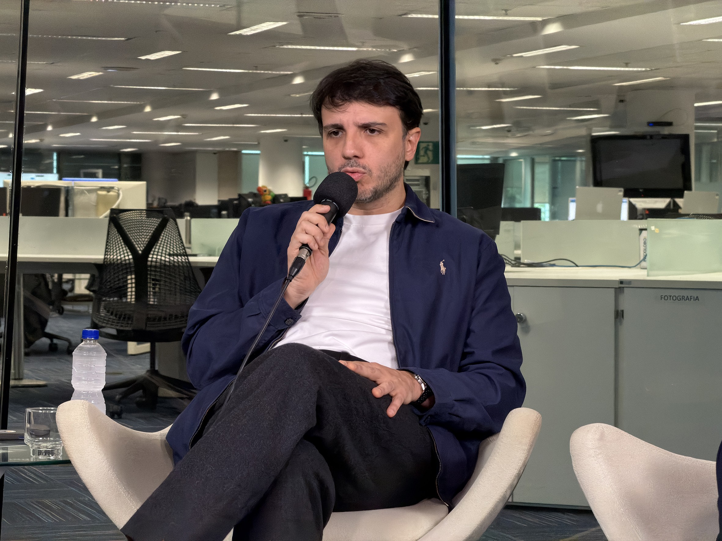 Renan Santos ataca adversários, pede prisão de ministros do STF e lança manifesto em ato no Ibirapuera - Foto