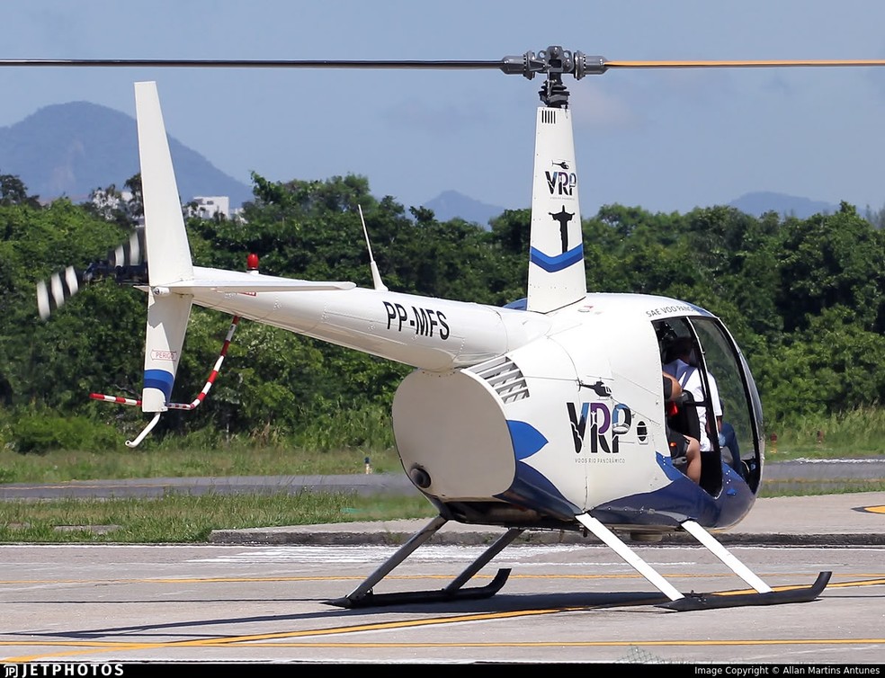 Modelo da aeronave que caiu na Vista Chinesa neste sábado era de empresa de voos panorâmicos — Foto: Reprodução