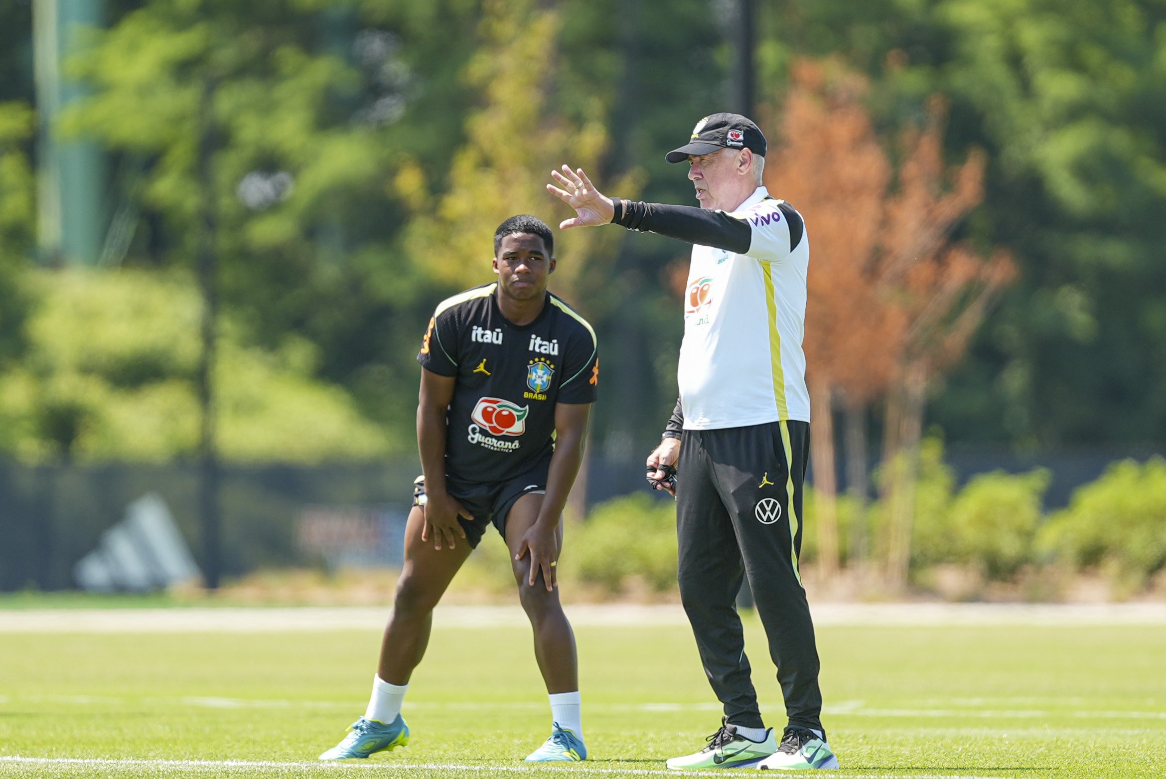 Ancelotti testa Endrick no ataque da seleção e segue observações para encarar o Haiti