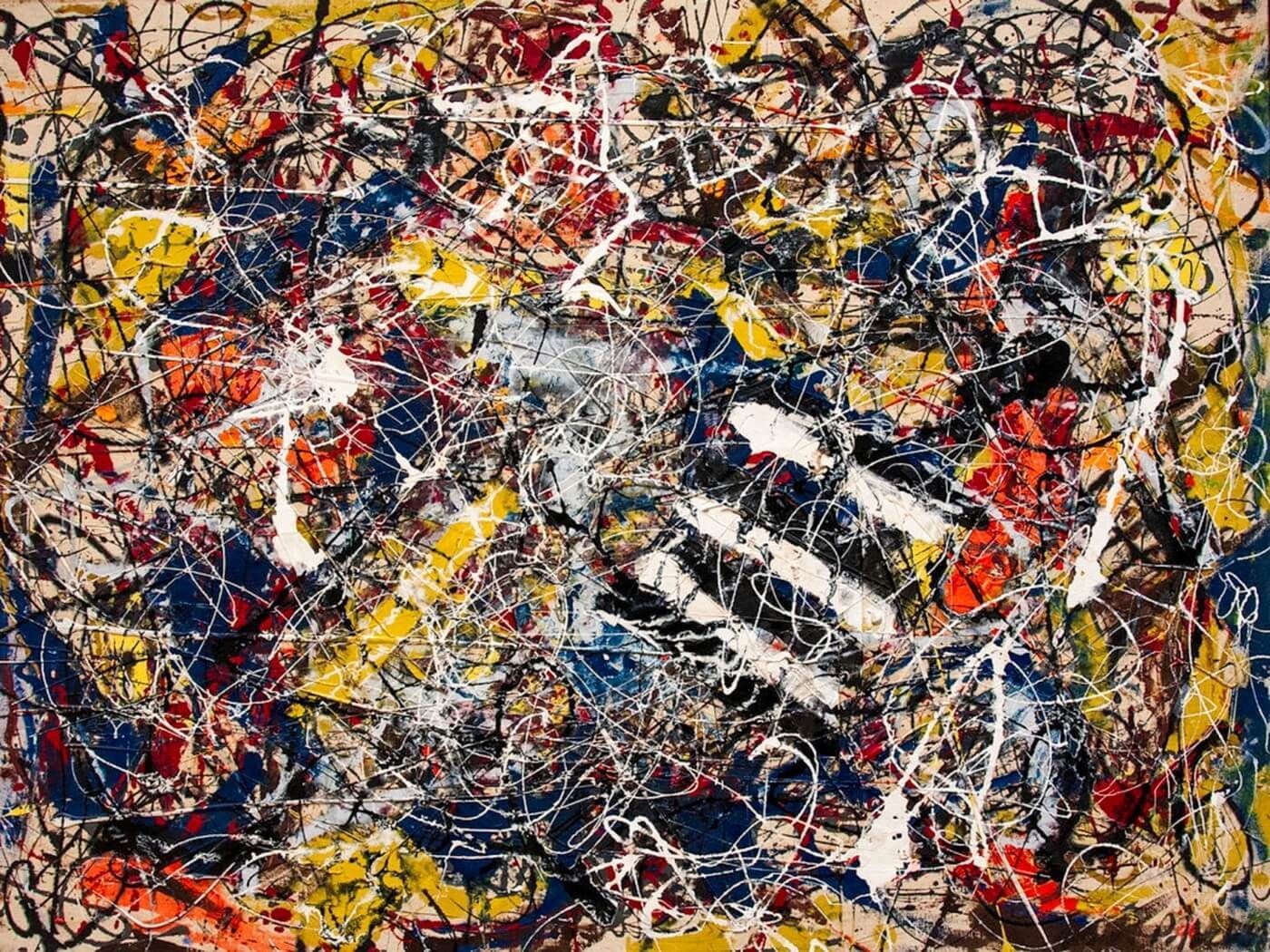 6º - 'Number 17A', de Jackson Pollock foi adquirida pelo empresário David Geffen,por US$ 200 milhões, em 2015