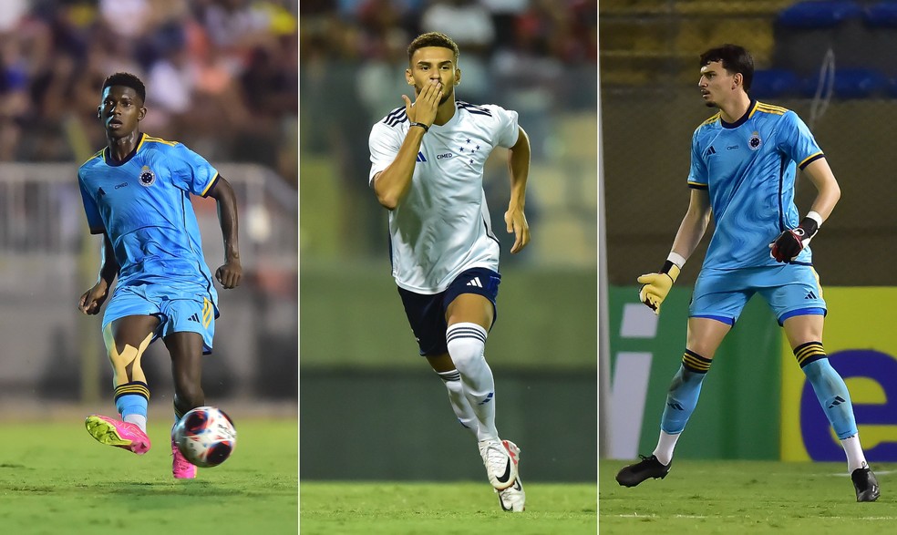 Jhosefer, Gui Meira and Otávio are the highlights of Cruzeiro finalist in Copinha — Photo: Staff Images / Cruzeiro