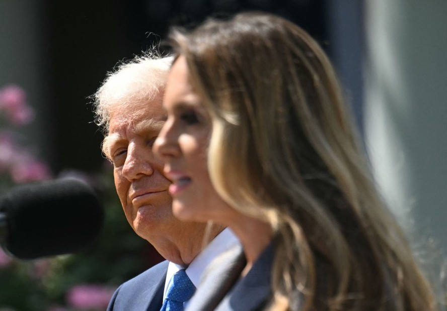 O presidente dos EUA, Donald Trump, e a primeira-dama Melania