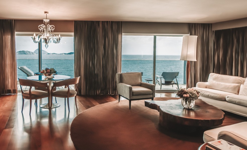 Quarto deluxe no hotel Fasano — Foto: Divulgação