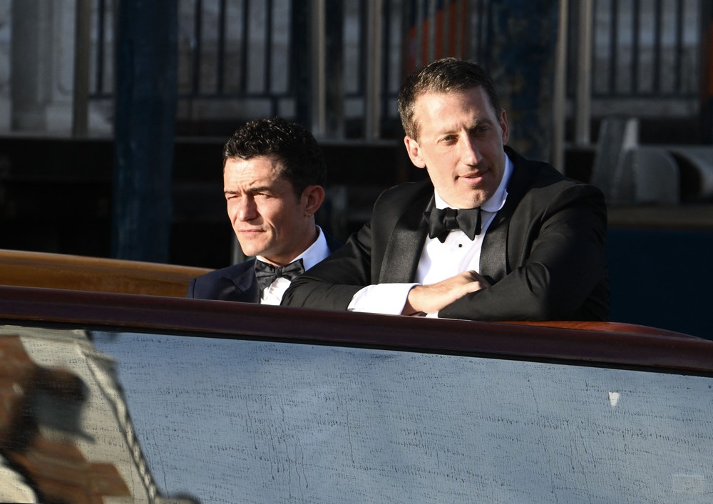 Orlando Bloom no casamento de Jeff Bezos
