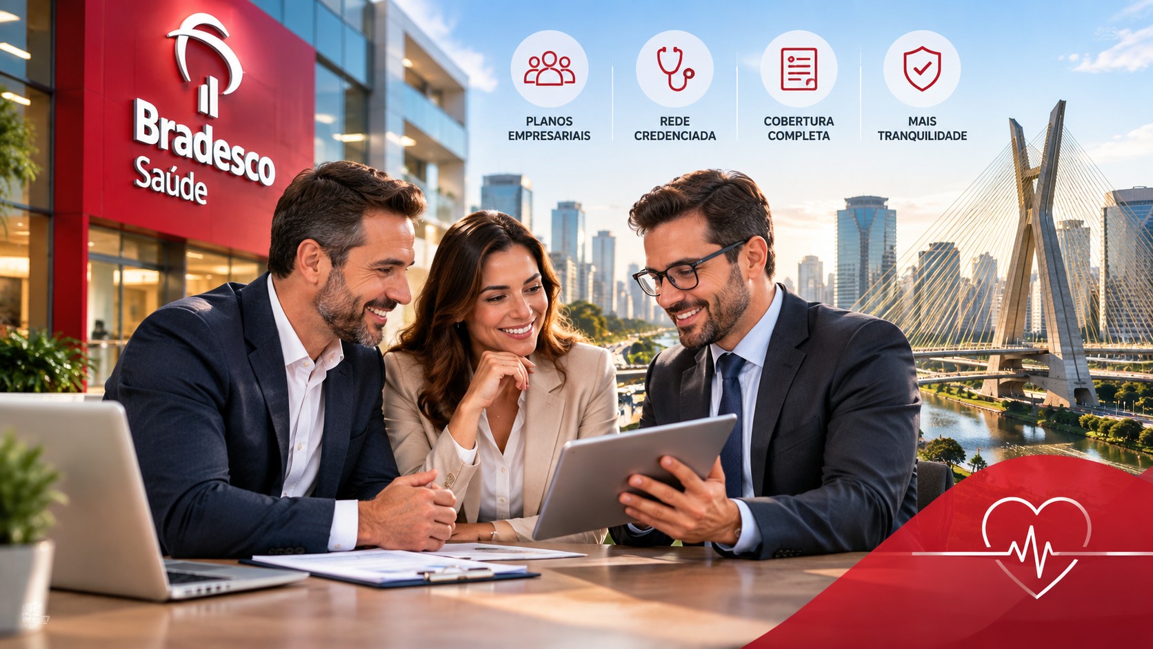 Planos empresariais avançam e Bradesco Saúde ganha espaço