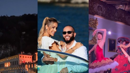 Cinco looks, 3 dias de festa, mansão de filme de Lady Gaga: saiba detalhes de casamento milionário de influencer com empresário russo na Itália