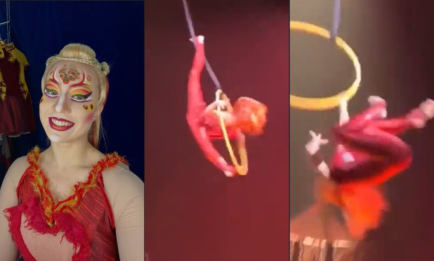 Acrobata russa processa Cirque du Soleil em R$ 84 milhões após queda de quase cinco metros durante espetáculo; vídeo - QTU Questões do Universo