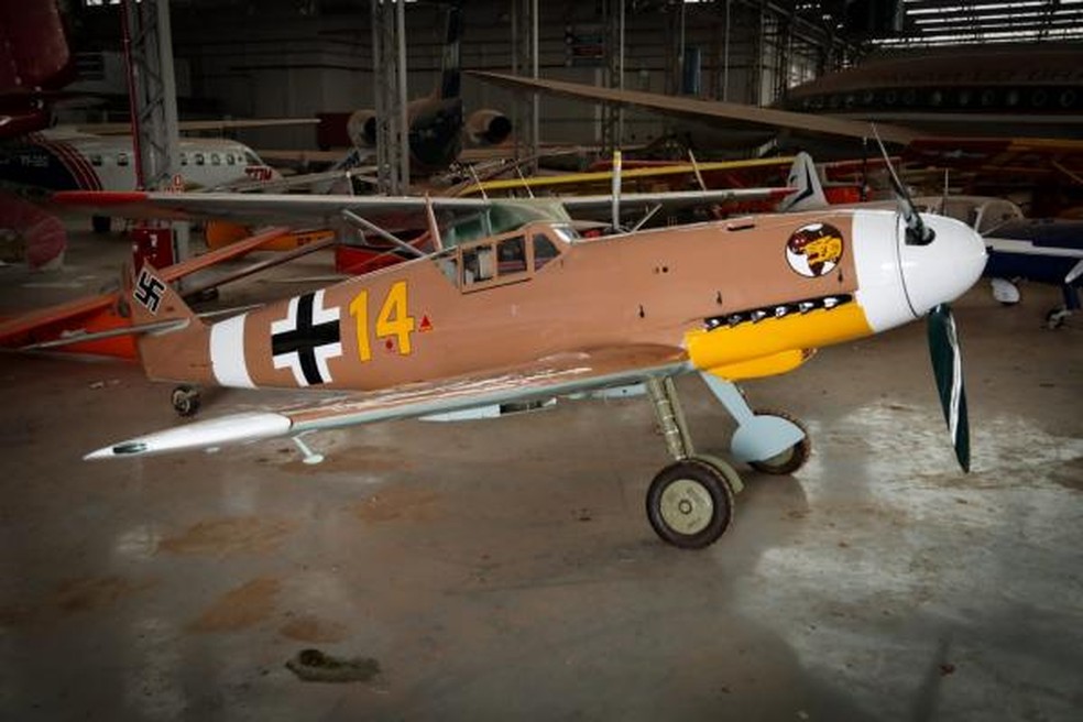 Último caça restaurado pertencia à Alemanha — Foto: Divulgação/FAB