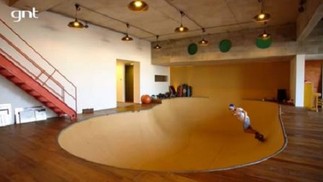 Pista de skate da casa de Murilo Benício — Foto: Reprodução/GNT