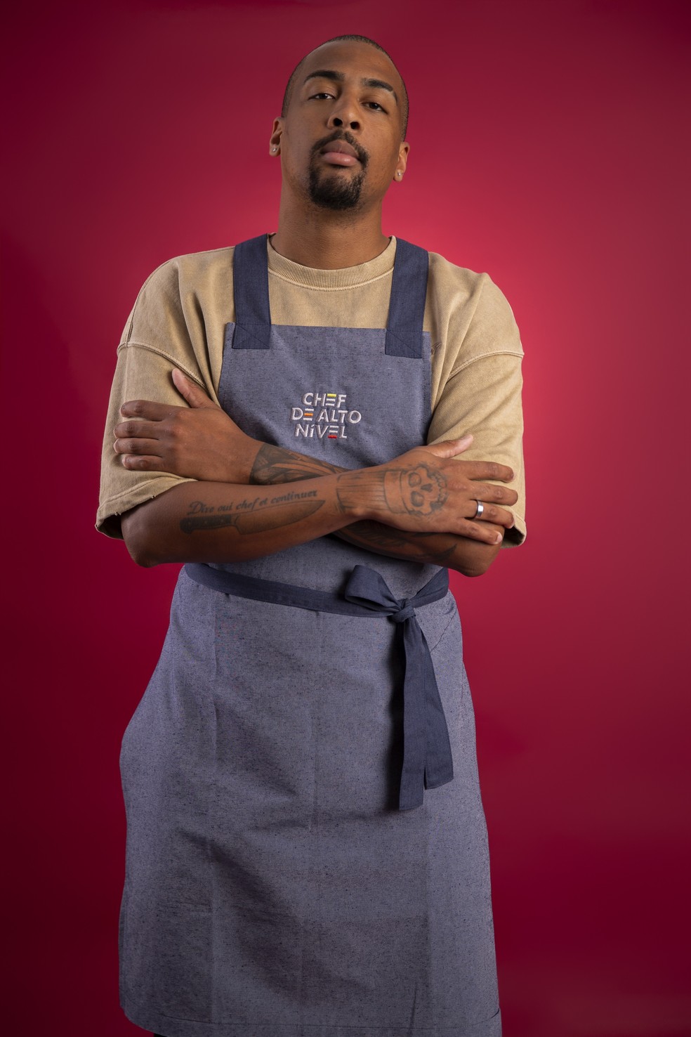 Raphael Santos, participante do reality show 'Chef de alto nível', no grupo 'cozinheiros profissionais' — Foto: Divulgação/TV Globo/Beto Roma