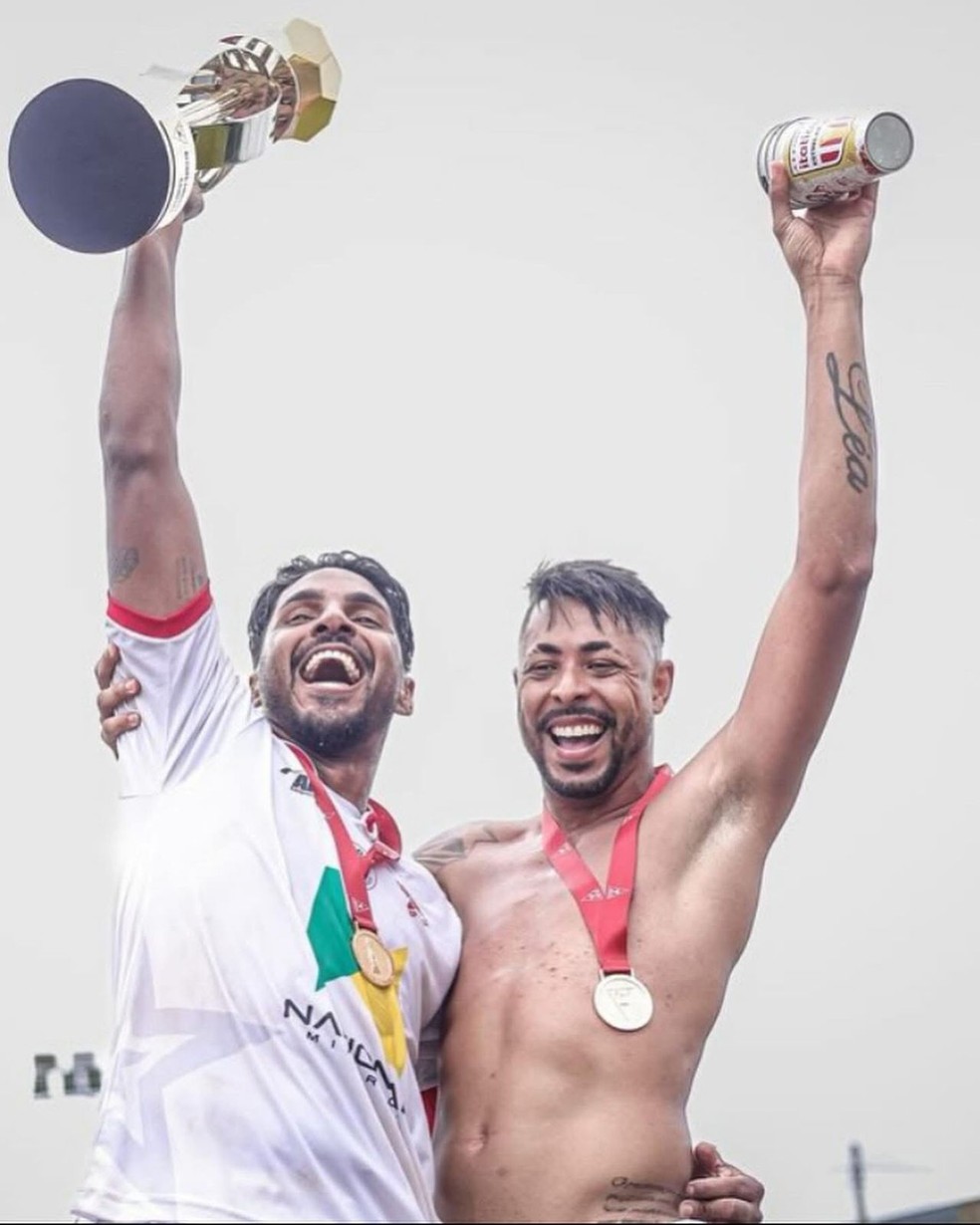 Wander atua no futebol amador de Minas Gerais — Foto: Reprodução
