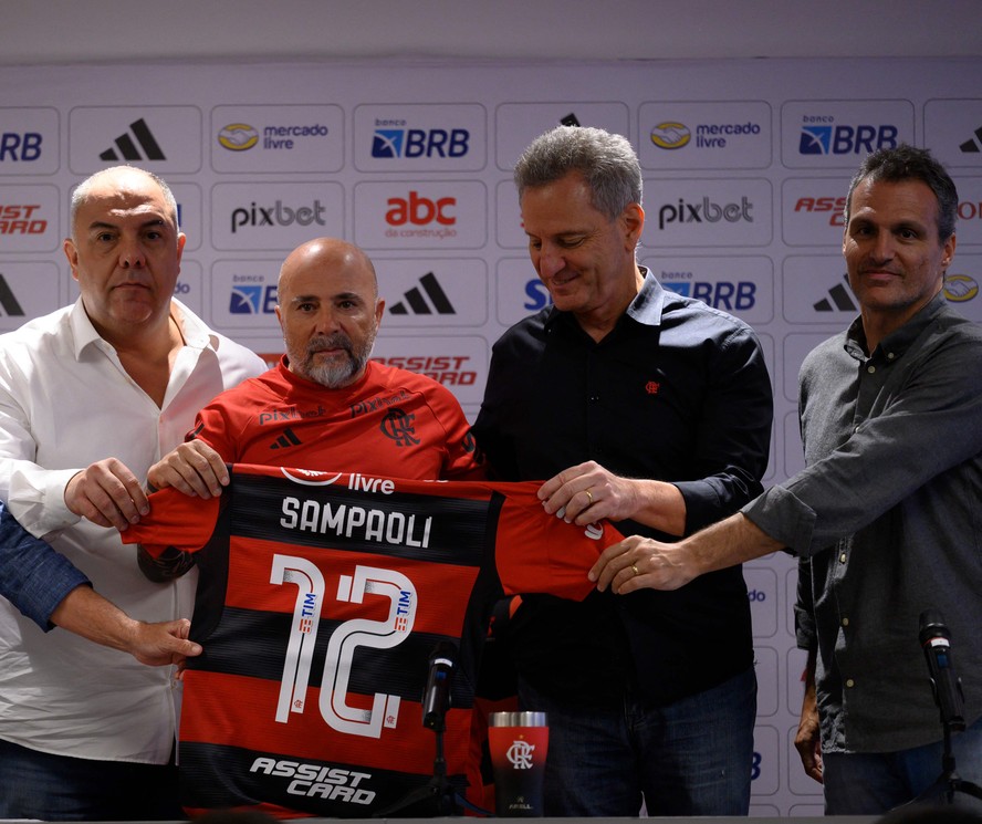 Apresentação de Sampaoli no Flamengo