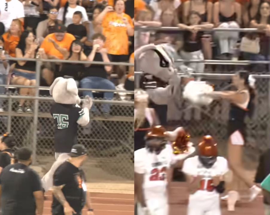 Time de futebol americano é suspenso após jogadores e mascote fazerem gestos obscenos durante comemoração; vídeo