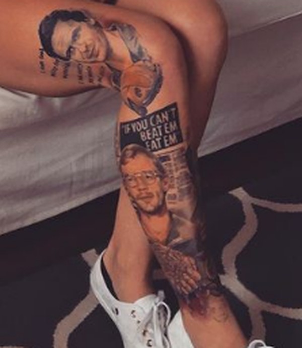 Mulher tatua rosto de Jeffrey Dahmer, é detonada e explica desenho