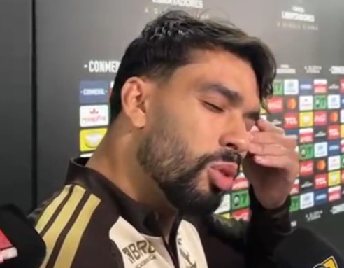 Lucas Paquetá chora após perder pênalti em eliminação do Flamengo na Libertadores: 'Dói muito'